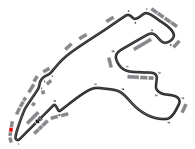 Mapa de F1 Msc Cruises Grand Prix Estados Unidos 2026 - Experiencia Rising Stars | Gold 7