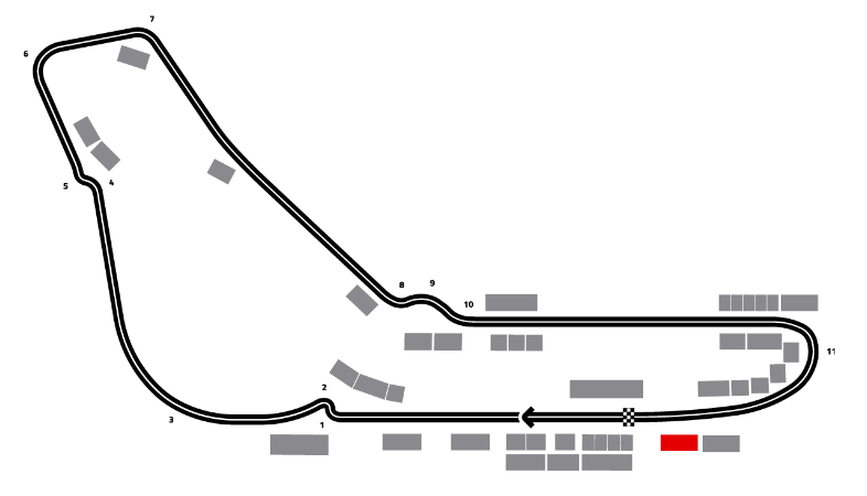 Mapa de F1 Pirelli Grand Prix Italia 2026 - Podium | Vedano