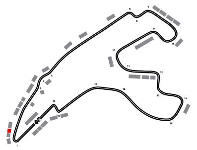Mapa de F1 Grand Prix Bélgica 2026 - Rising Stars | Gold 7