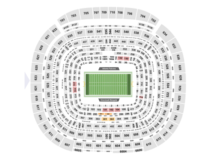 Mapa de Paquetes VIP para Cincinnati vs Atlanta Juego en Madrid