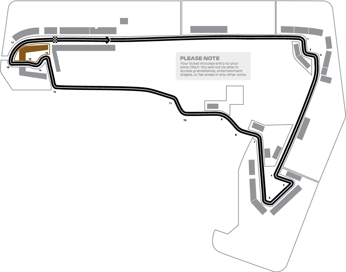Mapa de Pit Lane | Estadio North