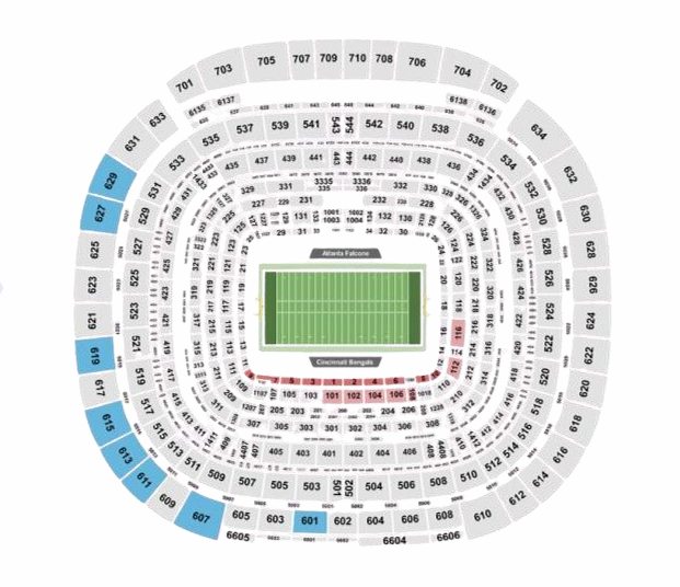 Mapa de Entradas para Cincinnati vs Atlanta Juego en Madrid