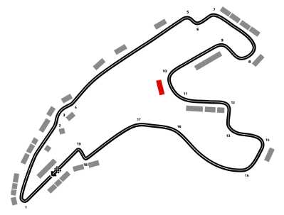 Mapa de F1 Msc Cruises Grand Prix Estados Unidos 2026 - Experiencia Starter | Silver 3 Grandstand