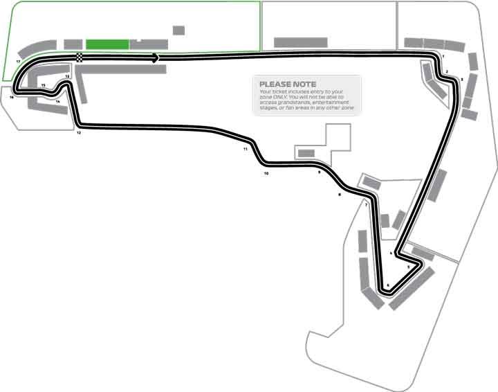 Mapa de F1® Experiences Live | Main 1