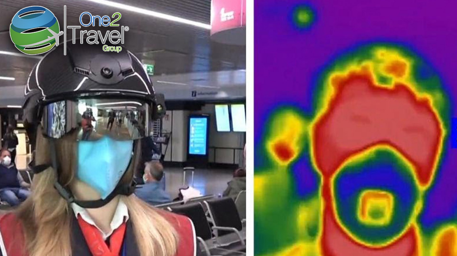 El aeropuerto de Roma empieza a usar “cascos inteligentes” para detectar casos de coronavirus