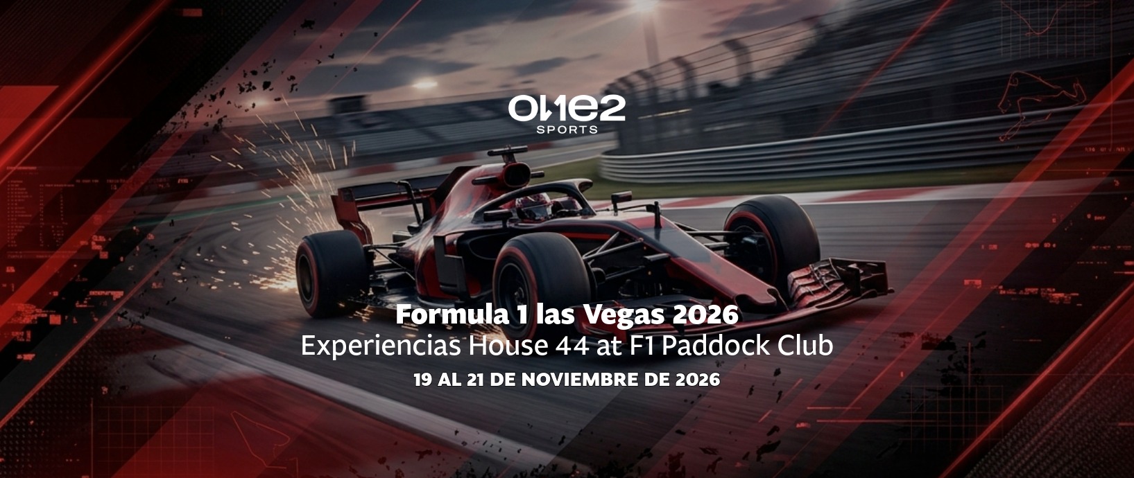 F1 las Vegas 2026 - Experiencias House 44 at F1 Paddock Club